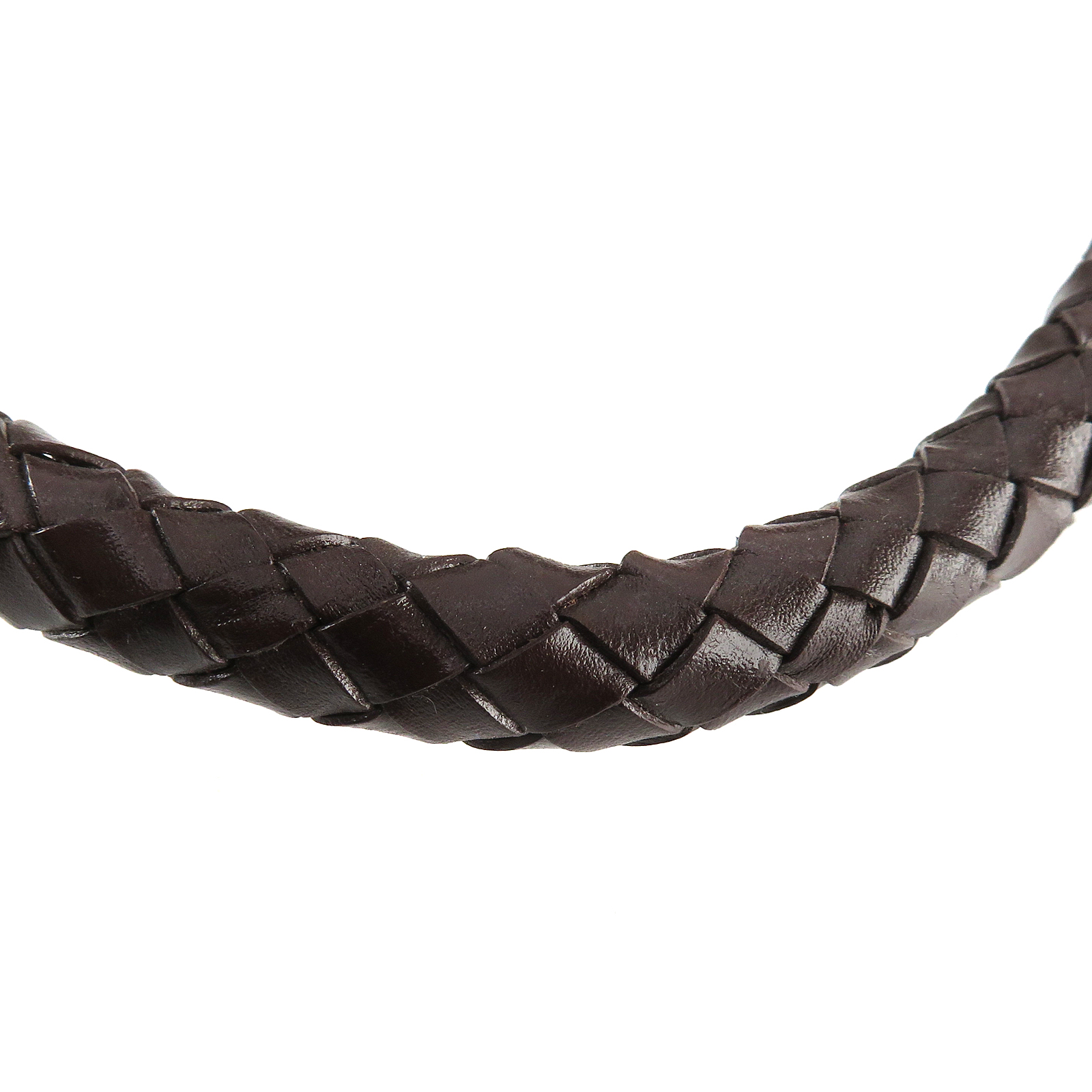 Lederschnur geflochten 10 mm - Braun. Länge: 10 m