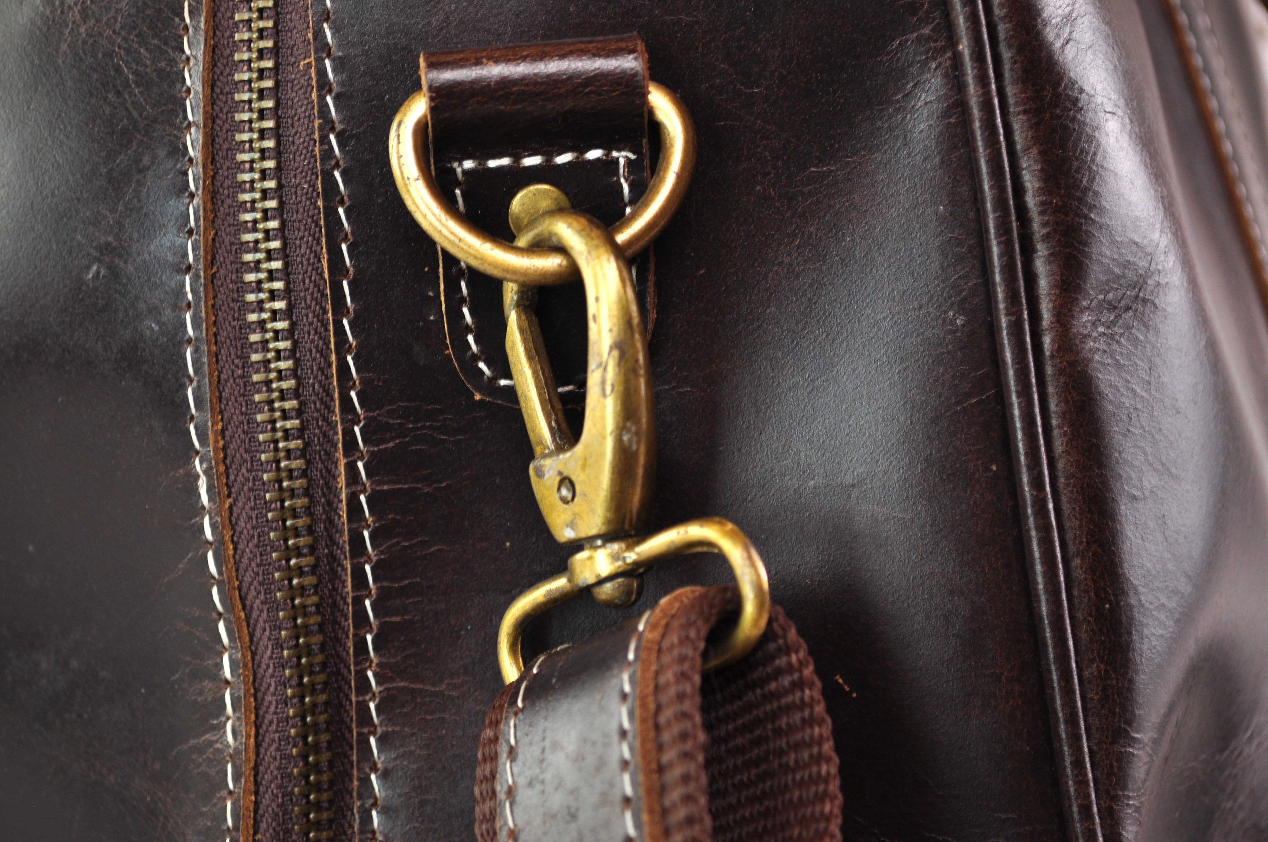 DSC_3753 Große Ledertasche | Reisetasche | Vintage | 52cm x 30cm x 18cm - Braun