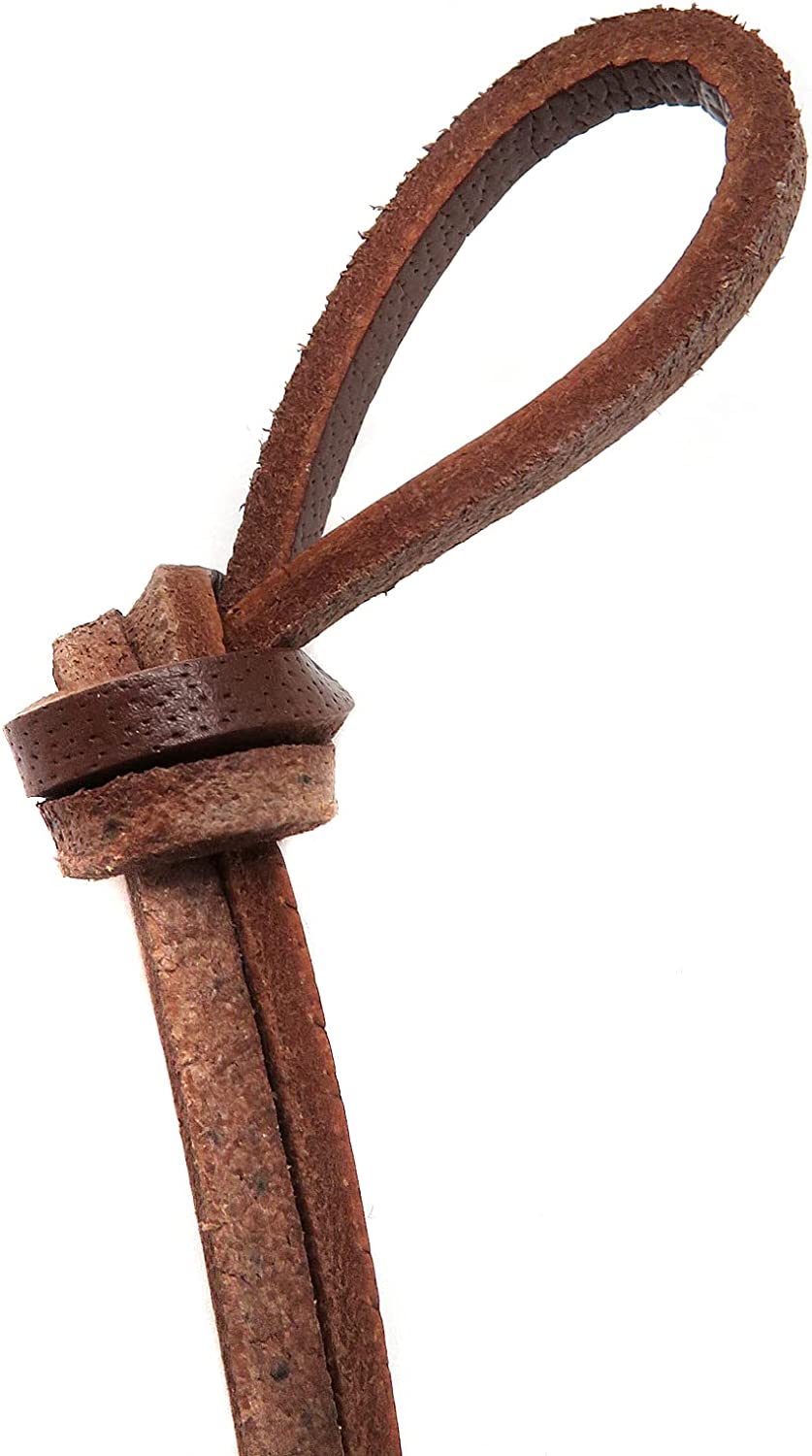 Lederband Flach Eckig 3 mm x 2 mm - Natur. Länge: 100 m