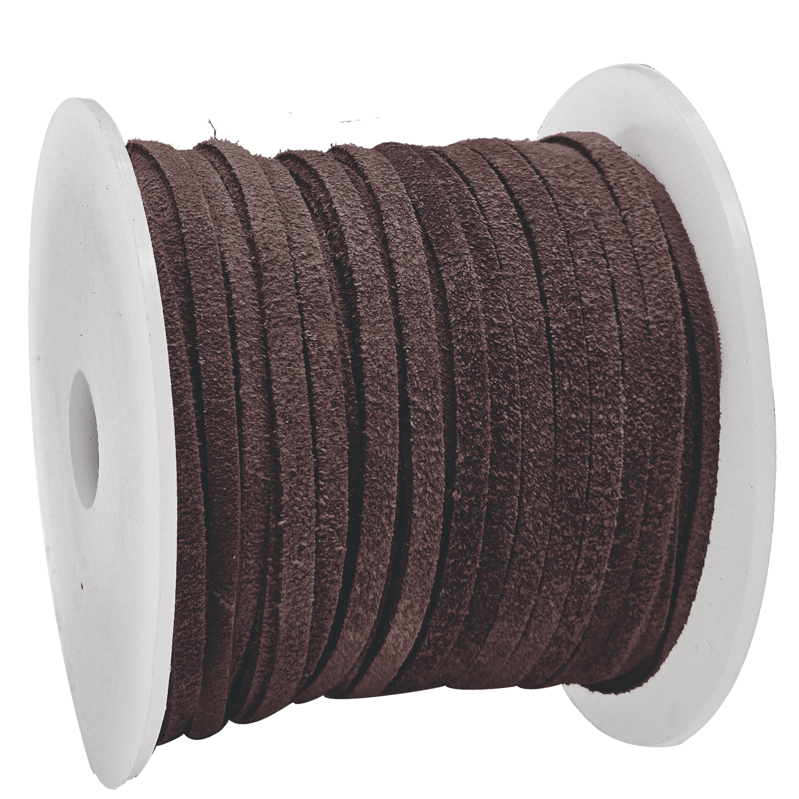 Wildlederband in Kastanienbraun- 3 mm Breite