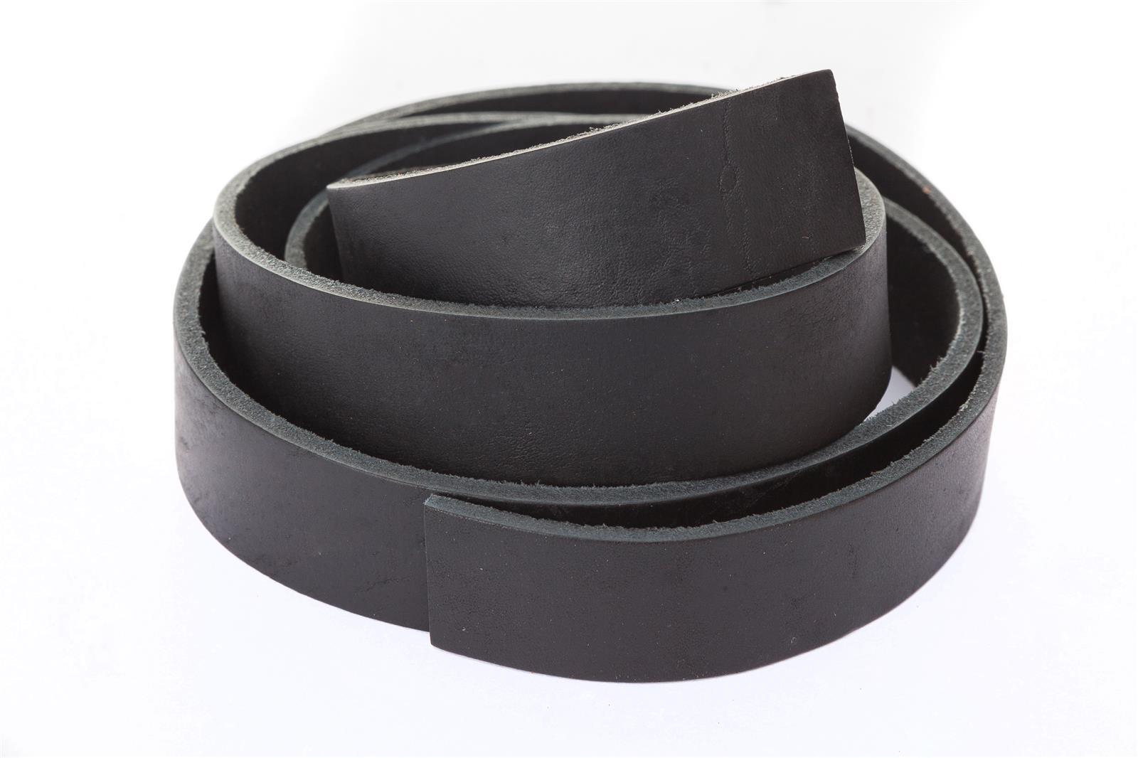 Lederband Flach. Länge: 1 m; Dicke: 2 mm - Schwarz. Breite: 40 mm