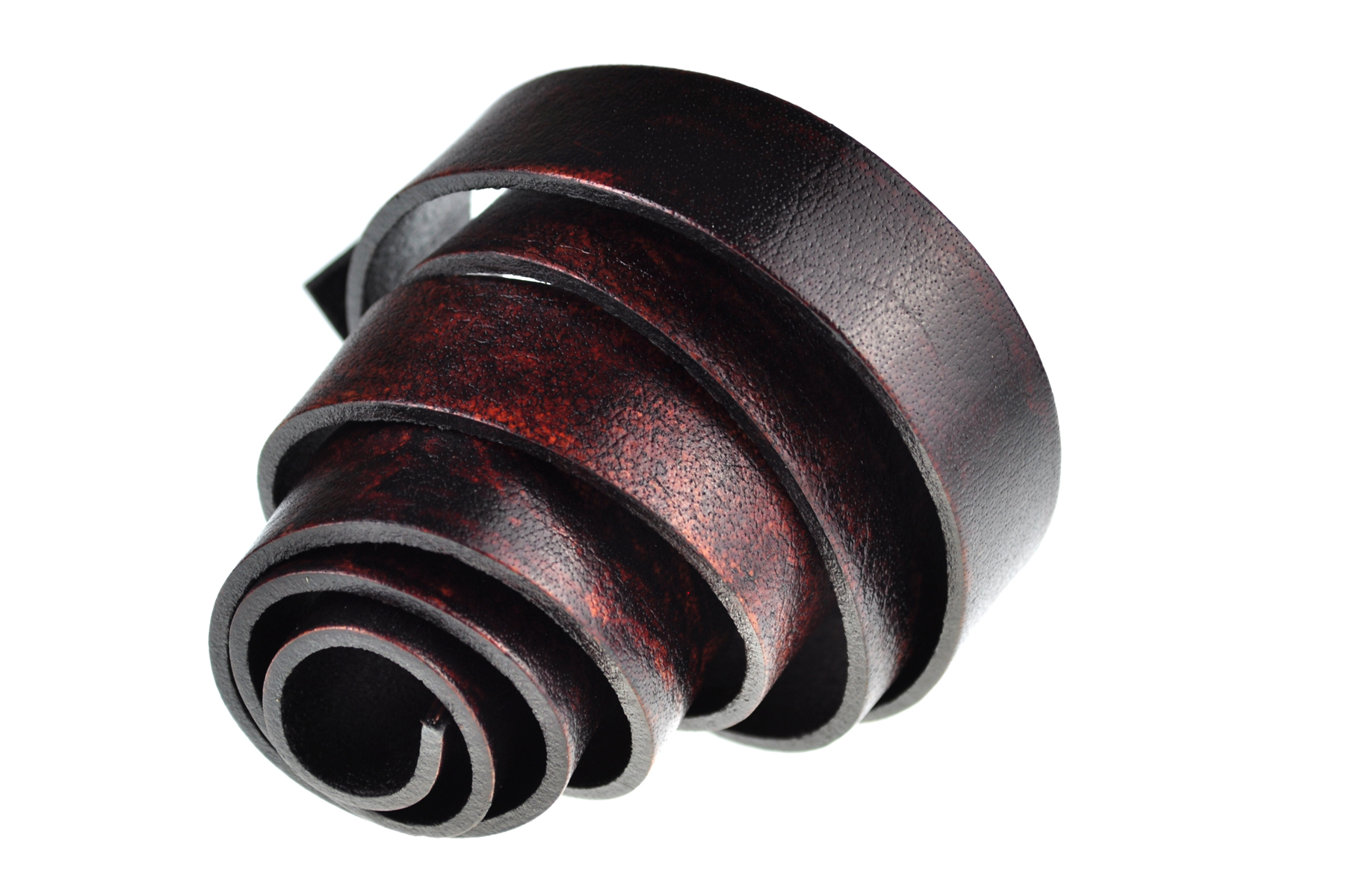 Lederband Flach. Länge: 1 m; Dicke: 2 mm - Antik Braun. Breite: 30 mm