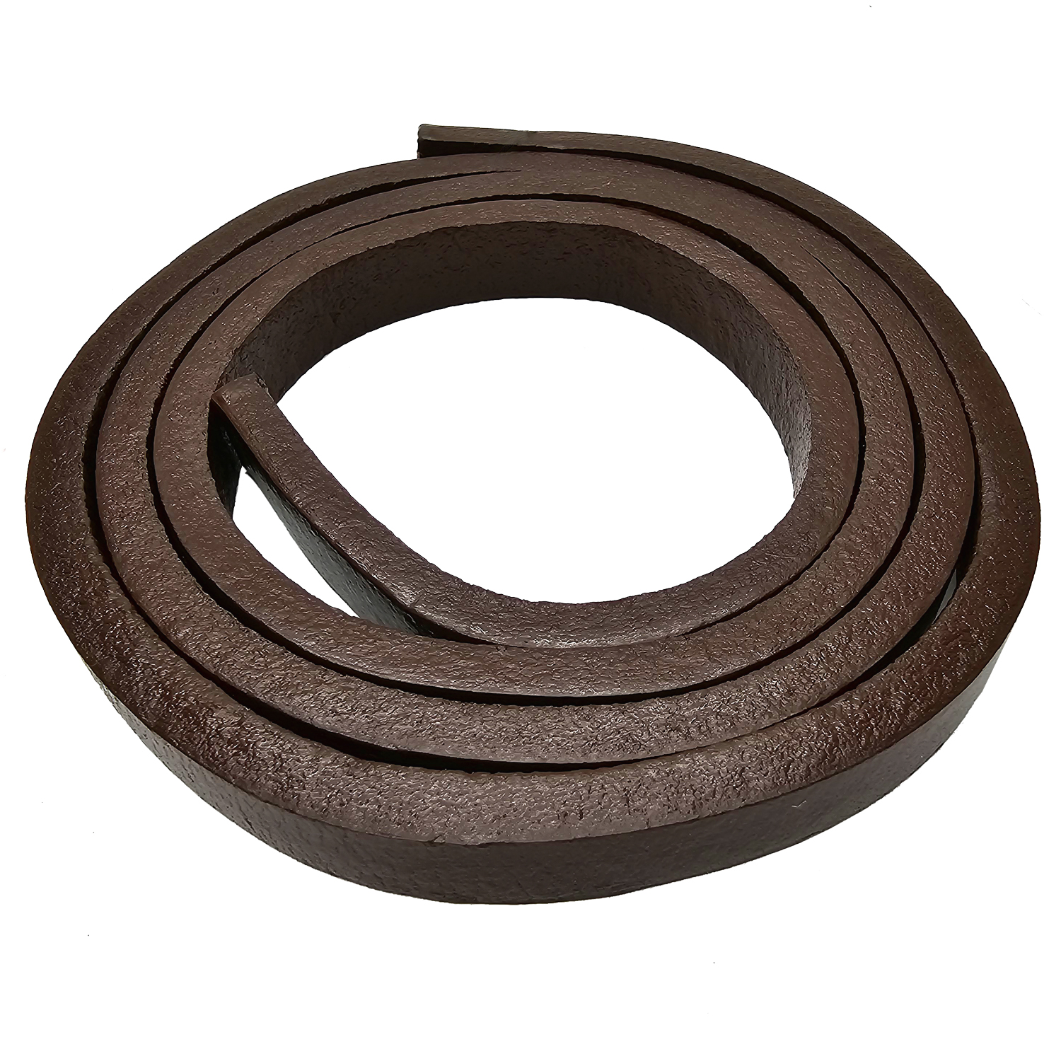 Lederband Flach | 12 mm x 6 mm | Länge: 1 Meter - Braun