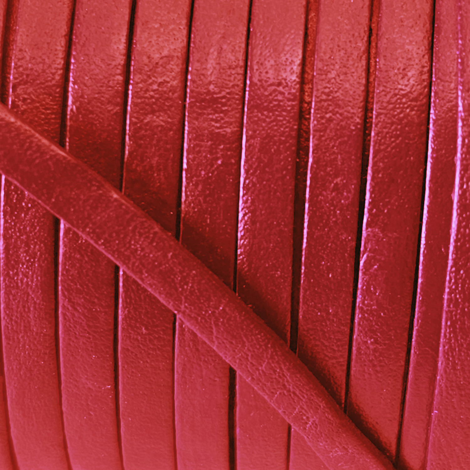 Lederband flach 3 mm Breite, 1 mm Dick fürs kreative Handwerk, Lederschmuckherstellung in Rot