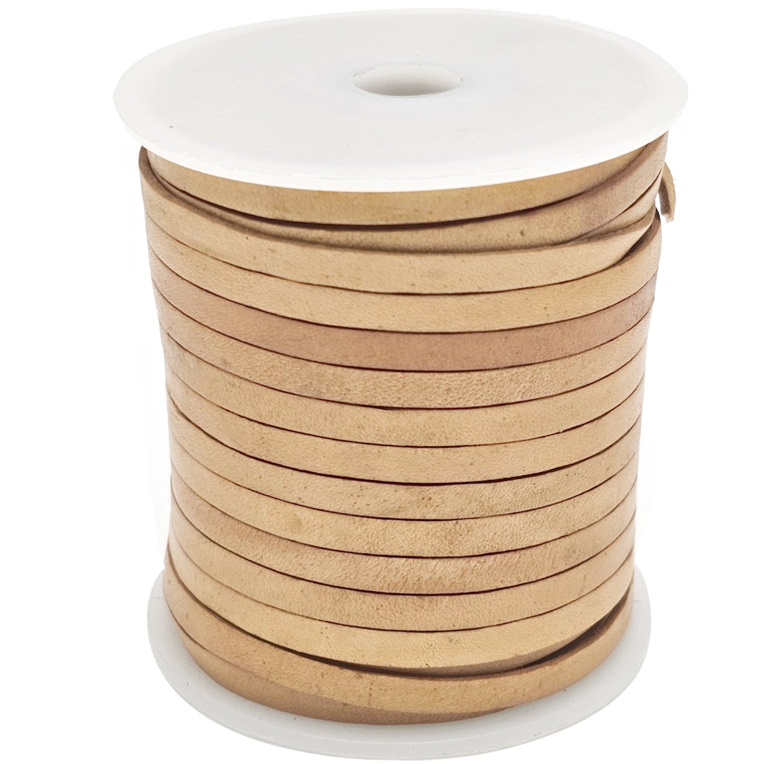 Lederband Flach 4 x 1 mm - Natur