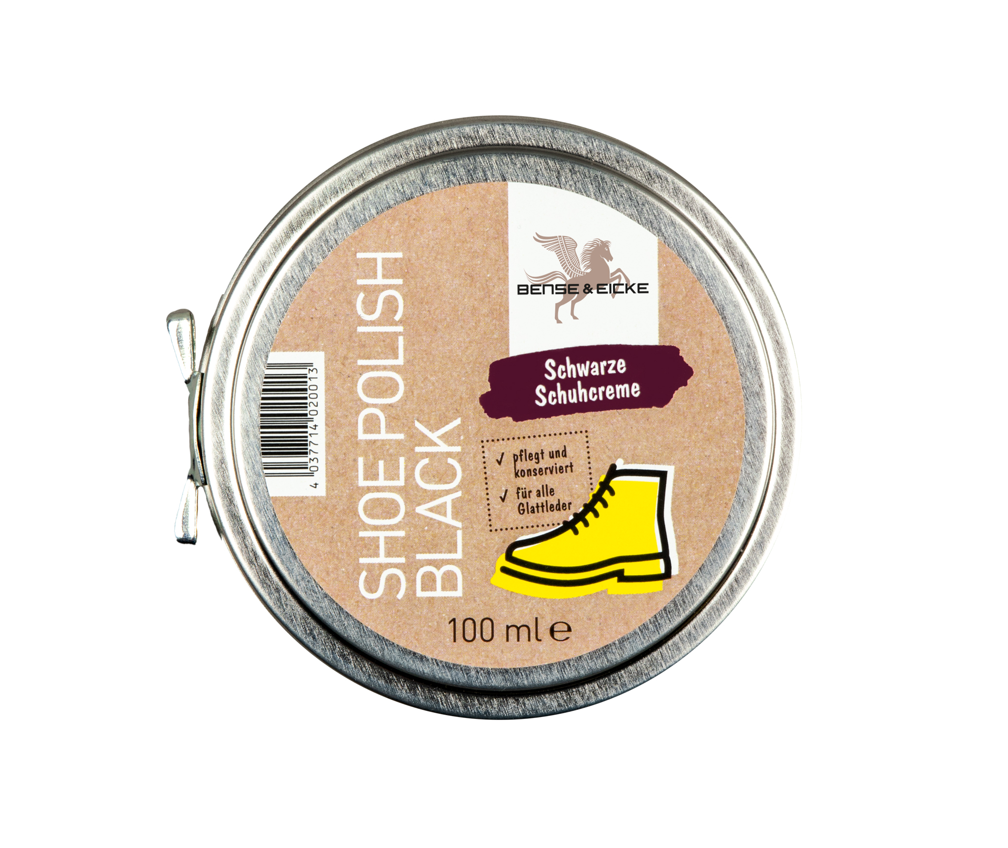 Bense & Eicke | Shoe Polish black | 100ml | schwarze Schuhcreme