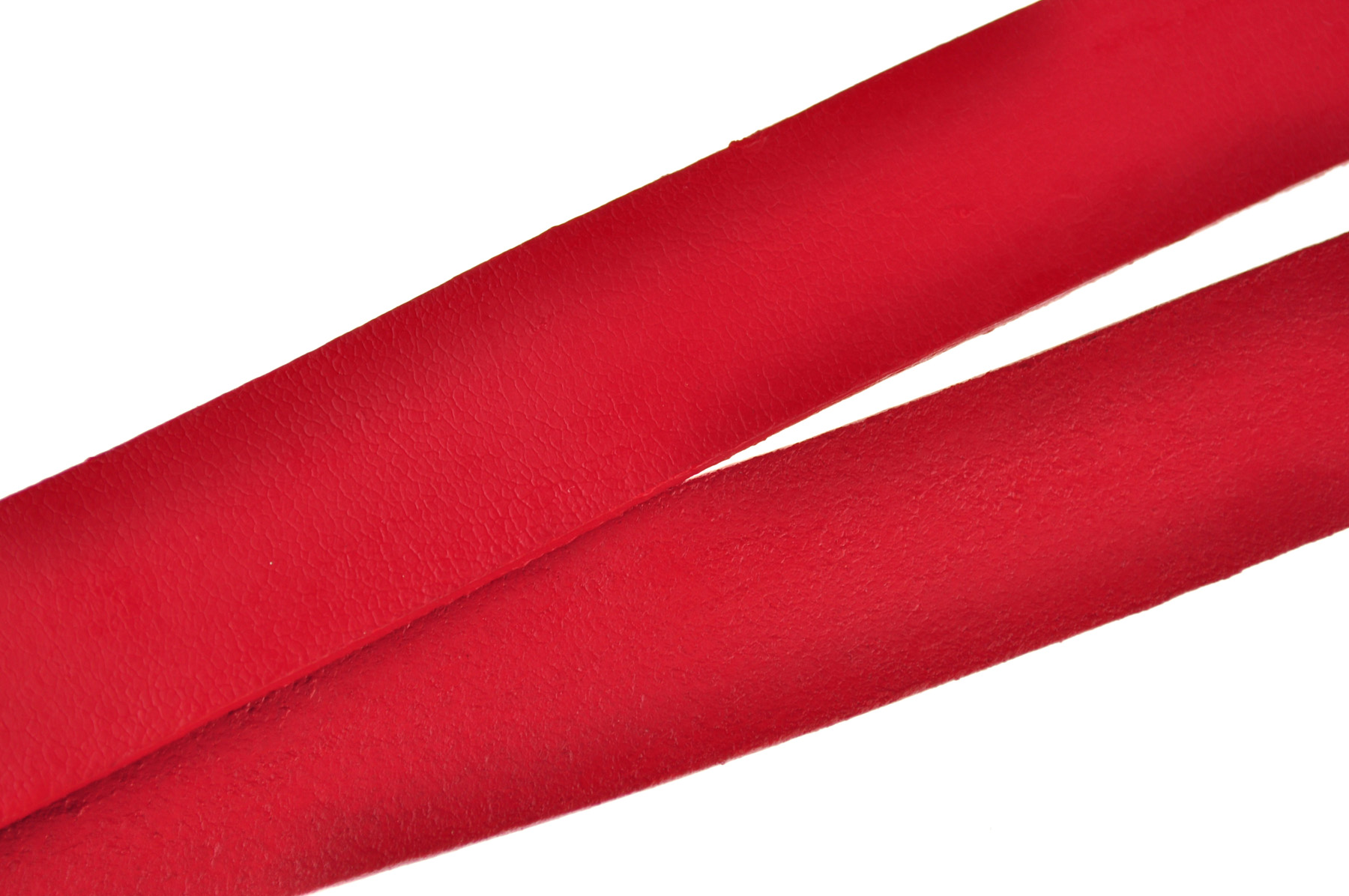 Lederband Flach. Länge: 1 m; Dicke: 2 mm - Rot. Breite: 30 mm