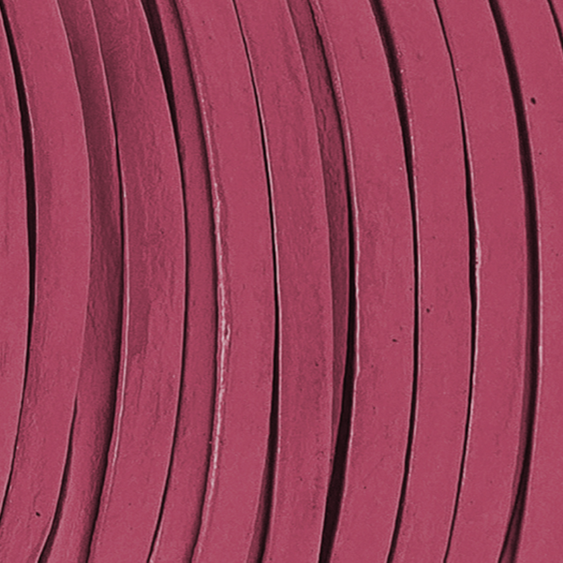 Pinkes Lederband flach 3 mm Breite, 1 mm Dick fürs kreative Handwerk, Lederschmuckherstellung in 