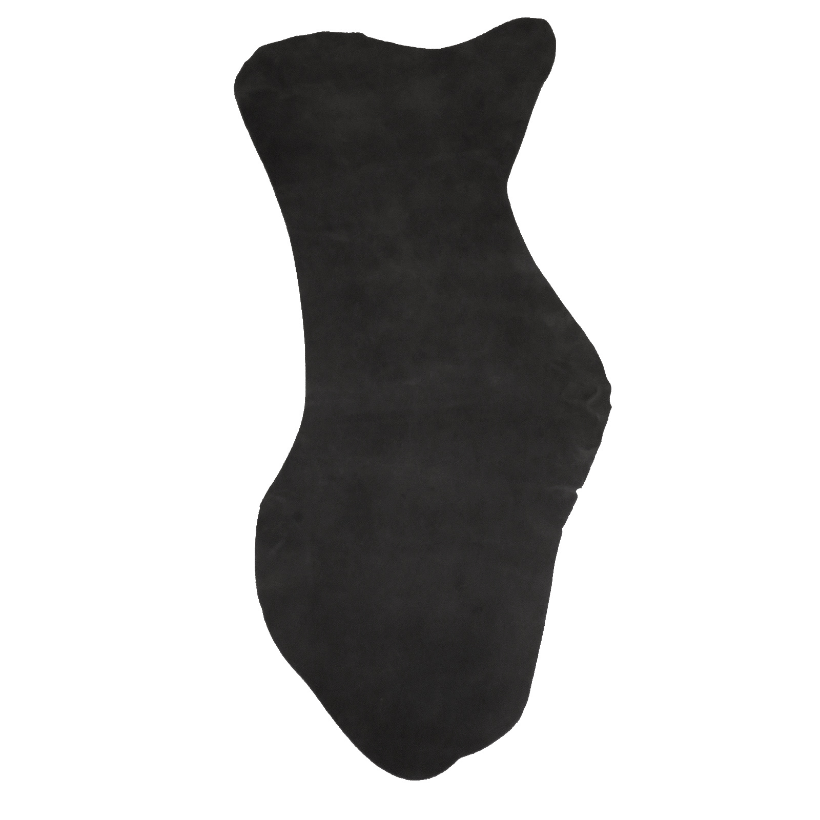 Lederhaut - Wildleder - echtes Büffelleder | Schwarz | Dicke: 1-1,2 mm | Größe: 1,46-1,50 m²