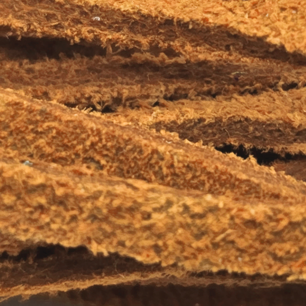 Lederband Flach Wild  3 mm x 1,5 mm - Curry. Länge: 10 m