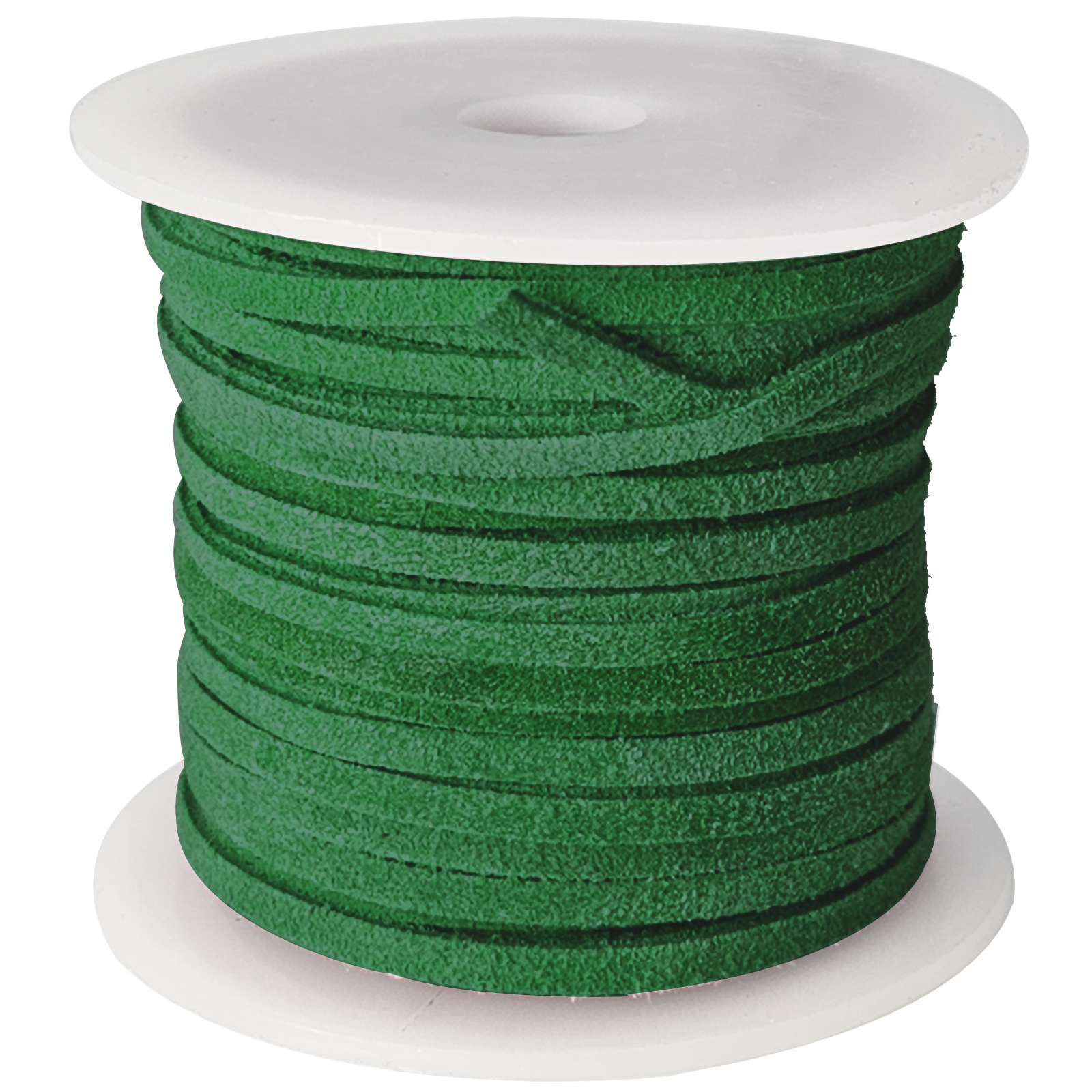 Wildlederband 3 mm - Velourlederband in Grün