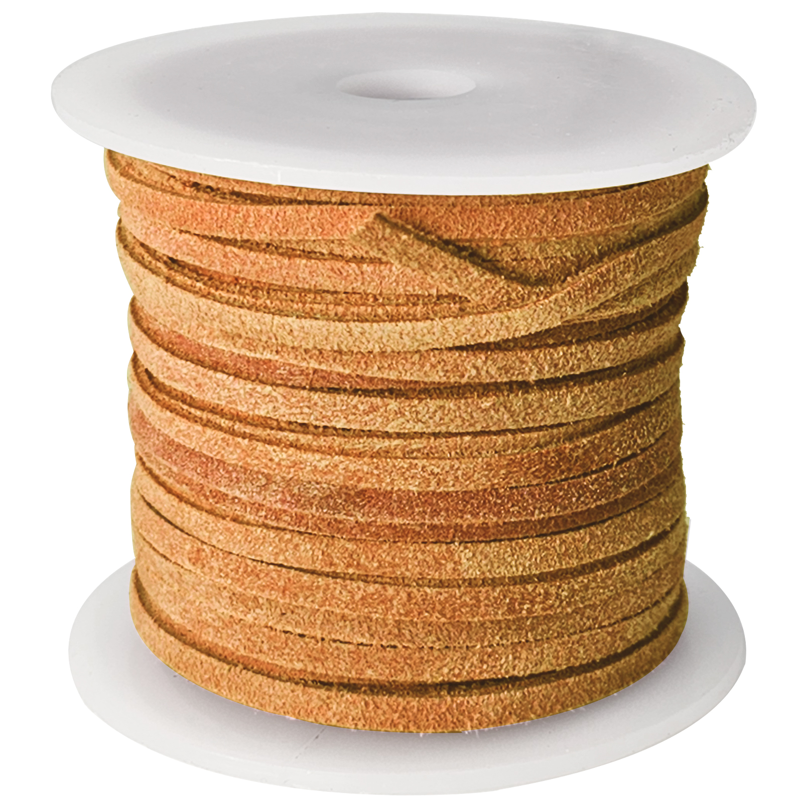 Lederband Flach Wild  3 mm x 1,5 mm - Curry. Länge: 10 m