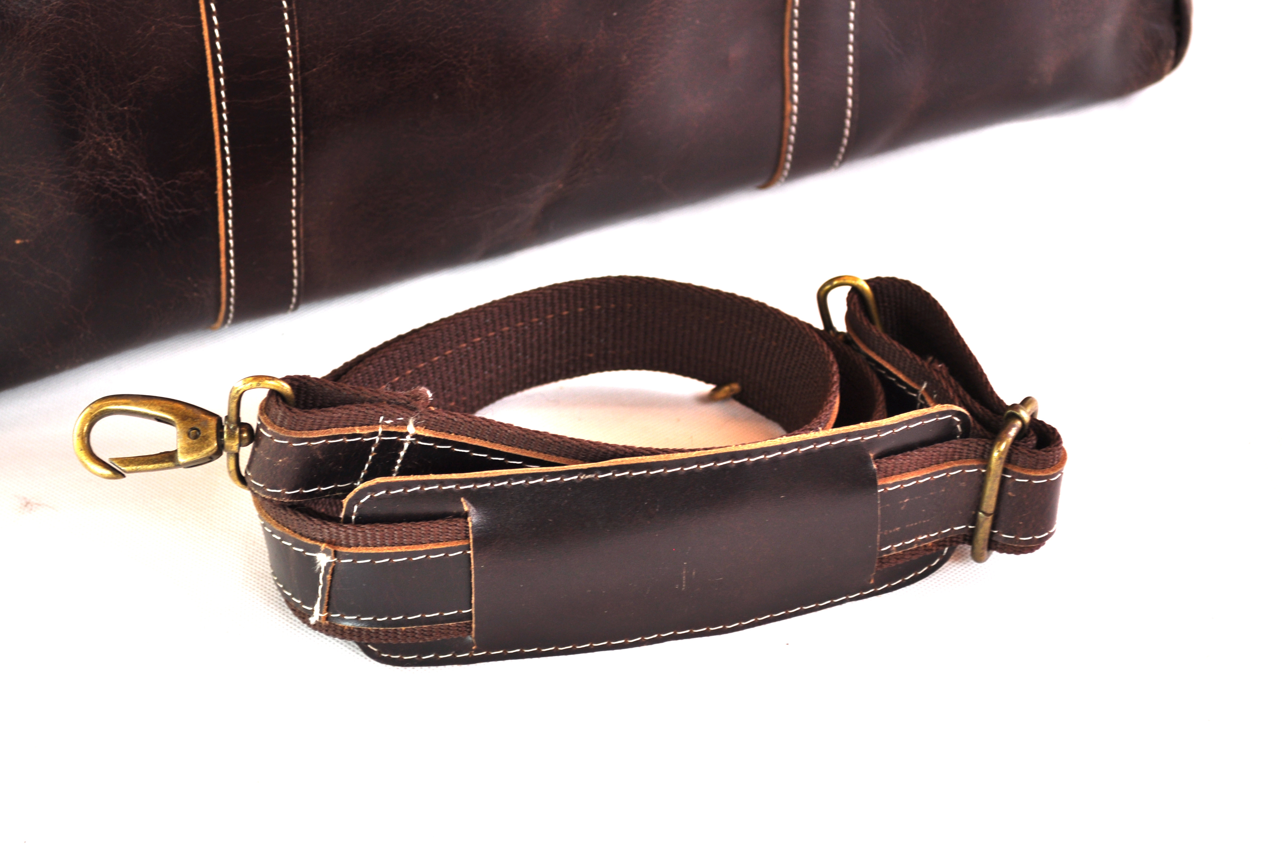 DSC_3759 Große Ledertasche | Reisetasche | Vintage | 52cm x 30cm x 18cm - Braun