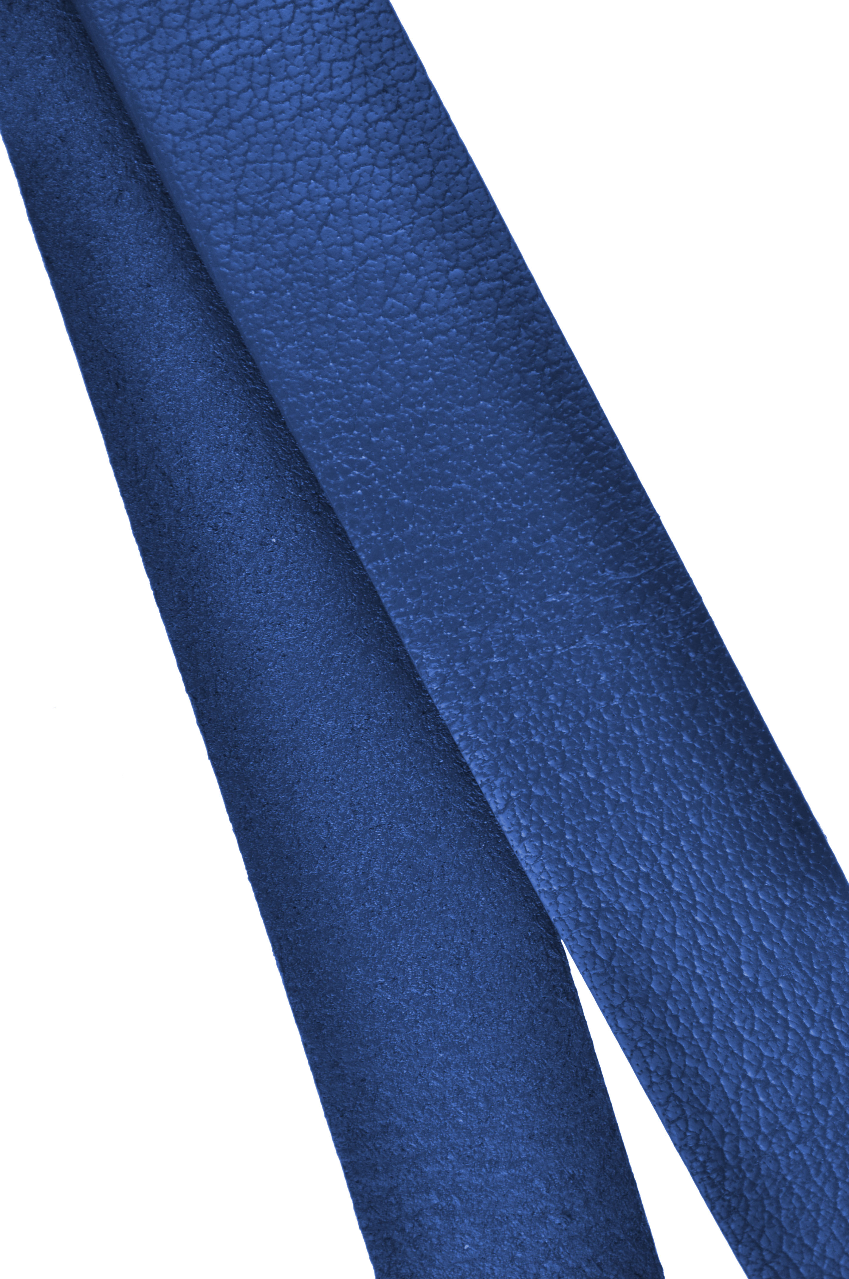 Lederband Flach. Länge: 1 m; Dicke: 3  mm - Blau. Breite: wählbar