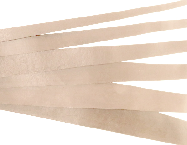 Lederband Flach. Länge: 1 m; Dicke: 1,5 mm - Natur. Breite: 30 mm