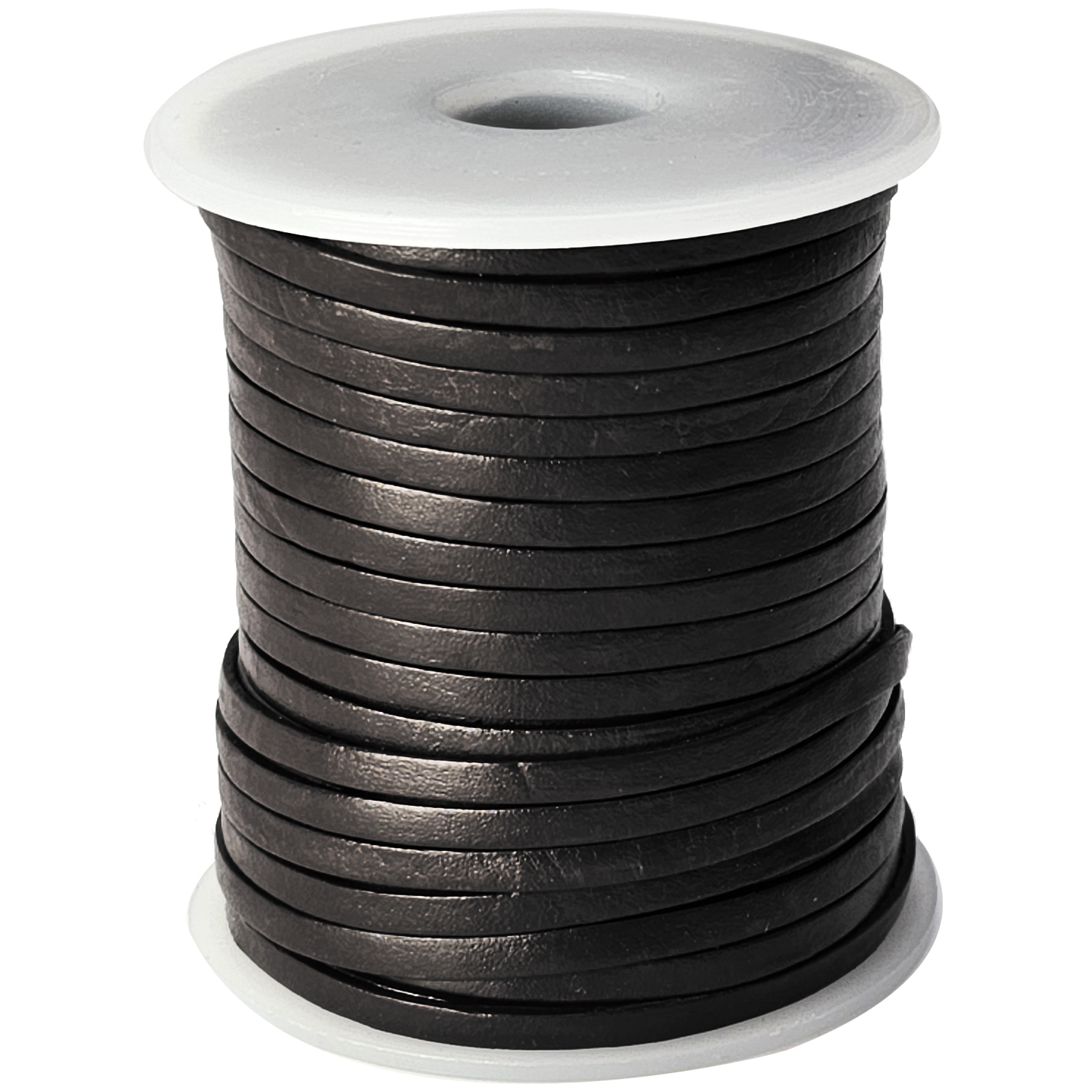 Lederband flach 3mm Breite, 1 mm Dick fürs kreative Handwerk, Lederschmuckherstellung