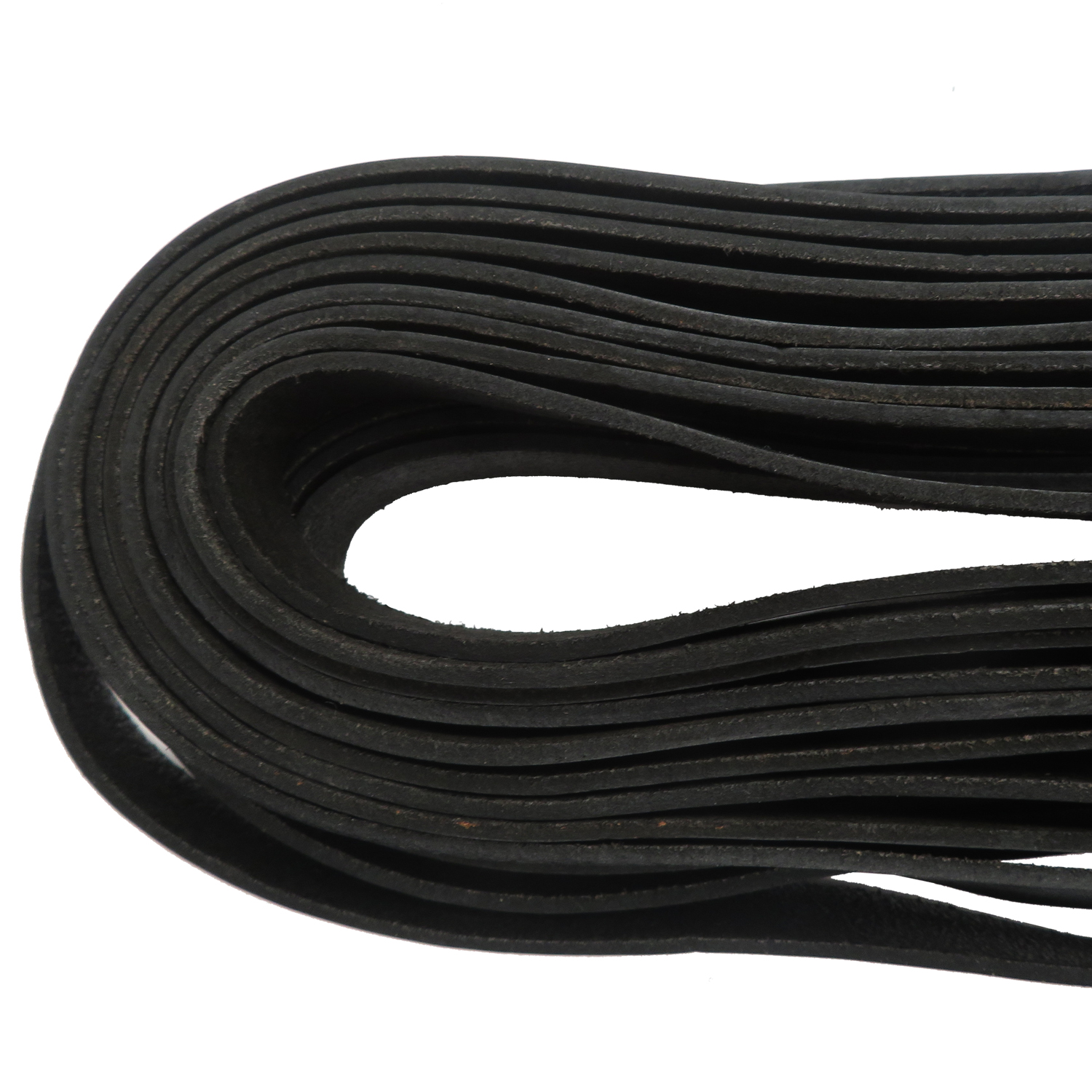 Lederband 20 mm breit in Schwarz
