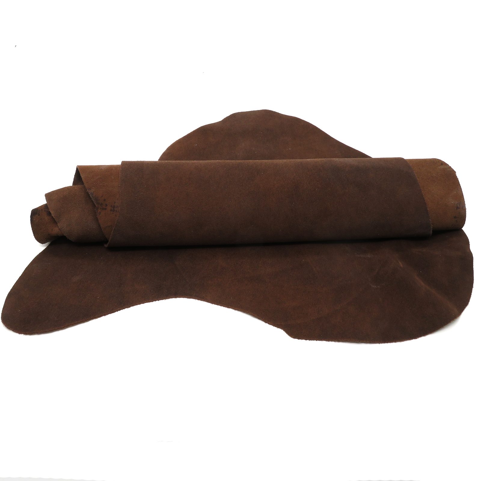 Lederhaut - Wildleder - echtes Büffelleder | Braun | Dicke: 1-1,2 mm | Größe: 1,56-1,60 m²