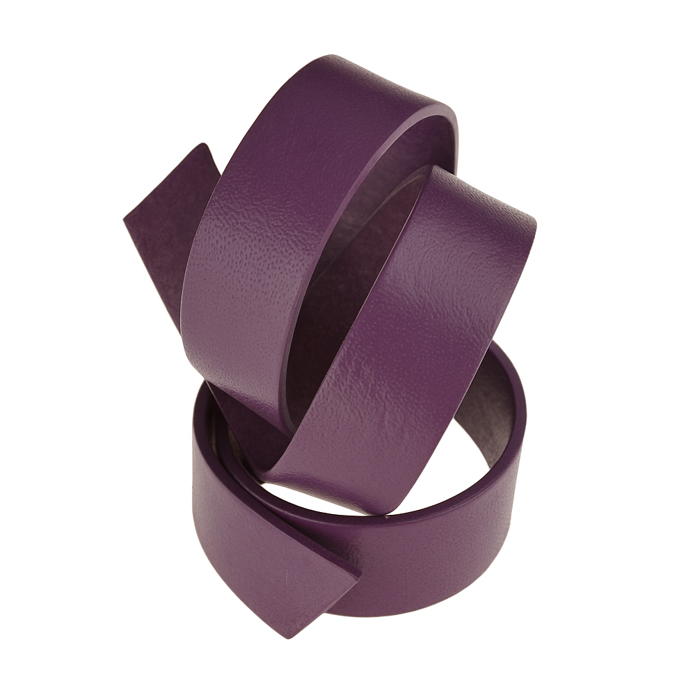 Lederband Flach. Länge: 1 m; Dicke: 3 mm - Lila. Breite: 25