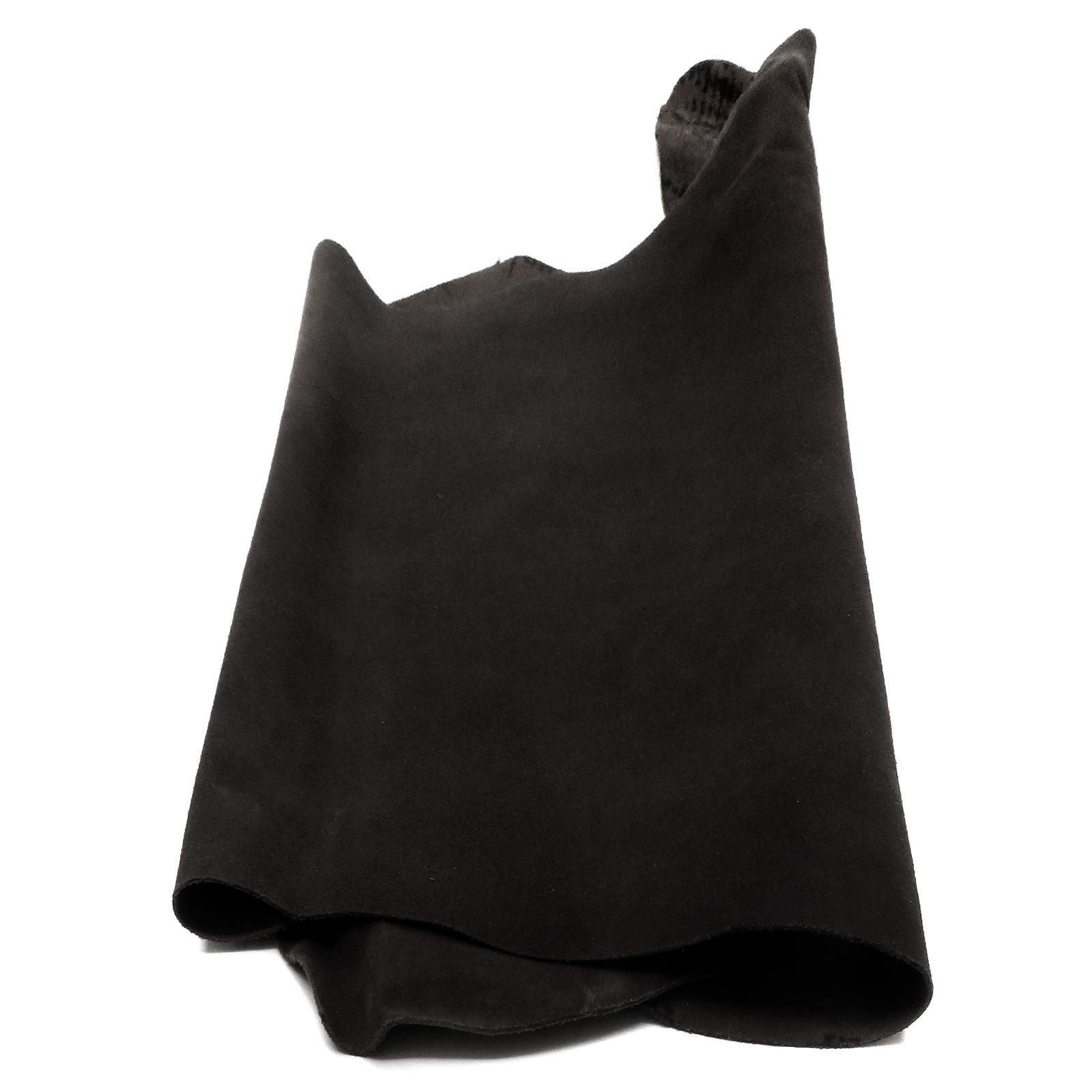 Lederhaut - Wildleder - echtes Büffelleder | Schwarz | Dicke: 1-1,2 mm | Größe: 1,46-1,50 m²