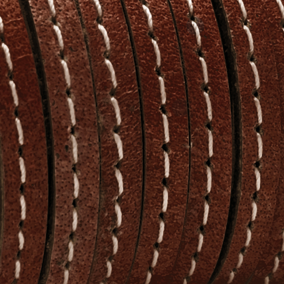 Lederband flach mit Ziernaht  5 x 1,5  mm - KO/01 Dunkelbraun 3 m