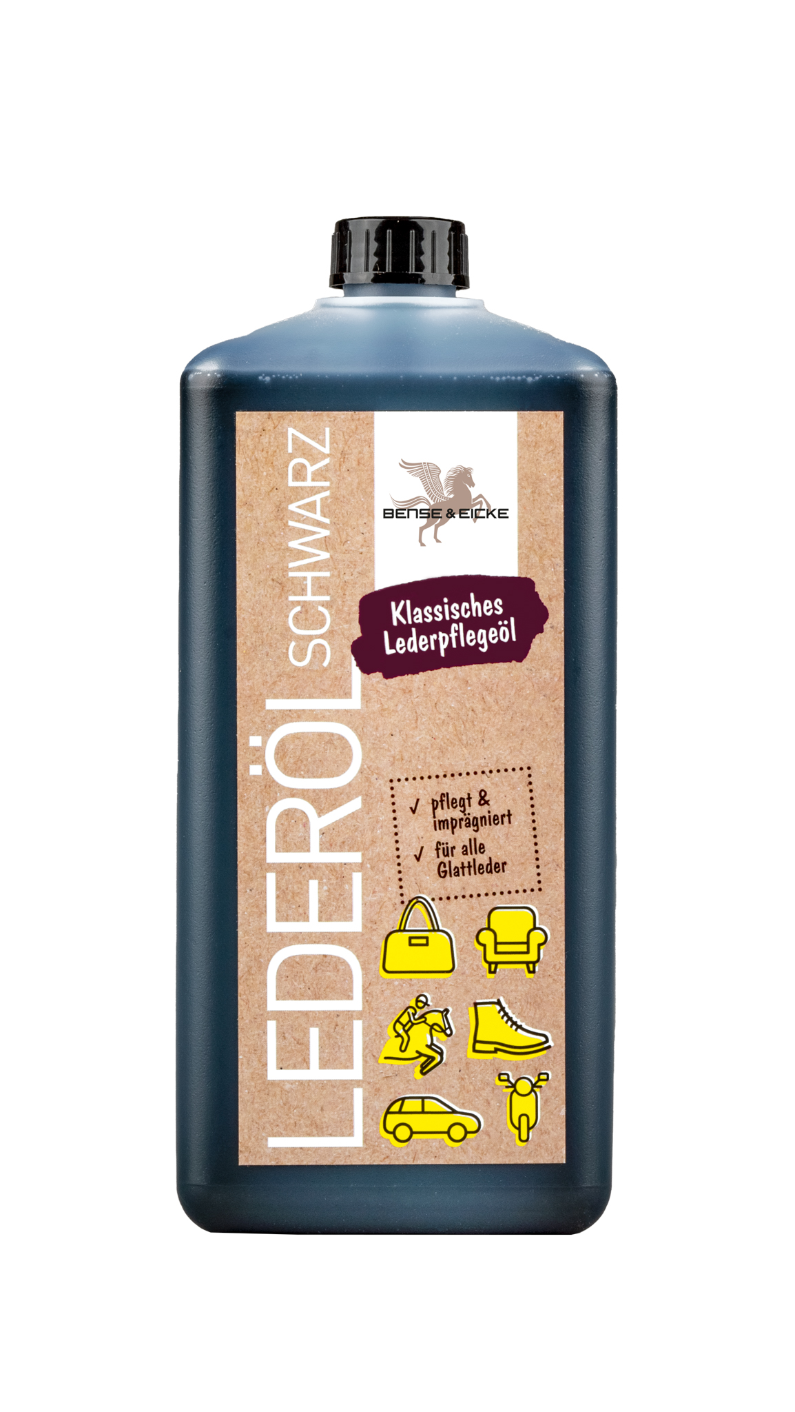 Bense & Eicke | Lederöl schwarz - 1000 ml