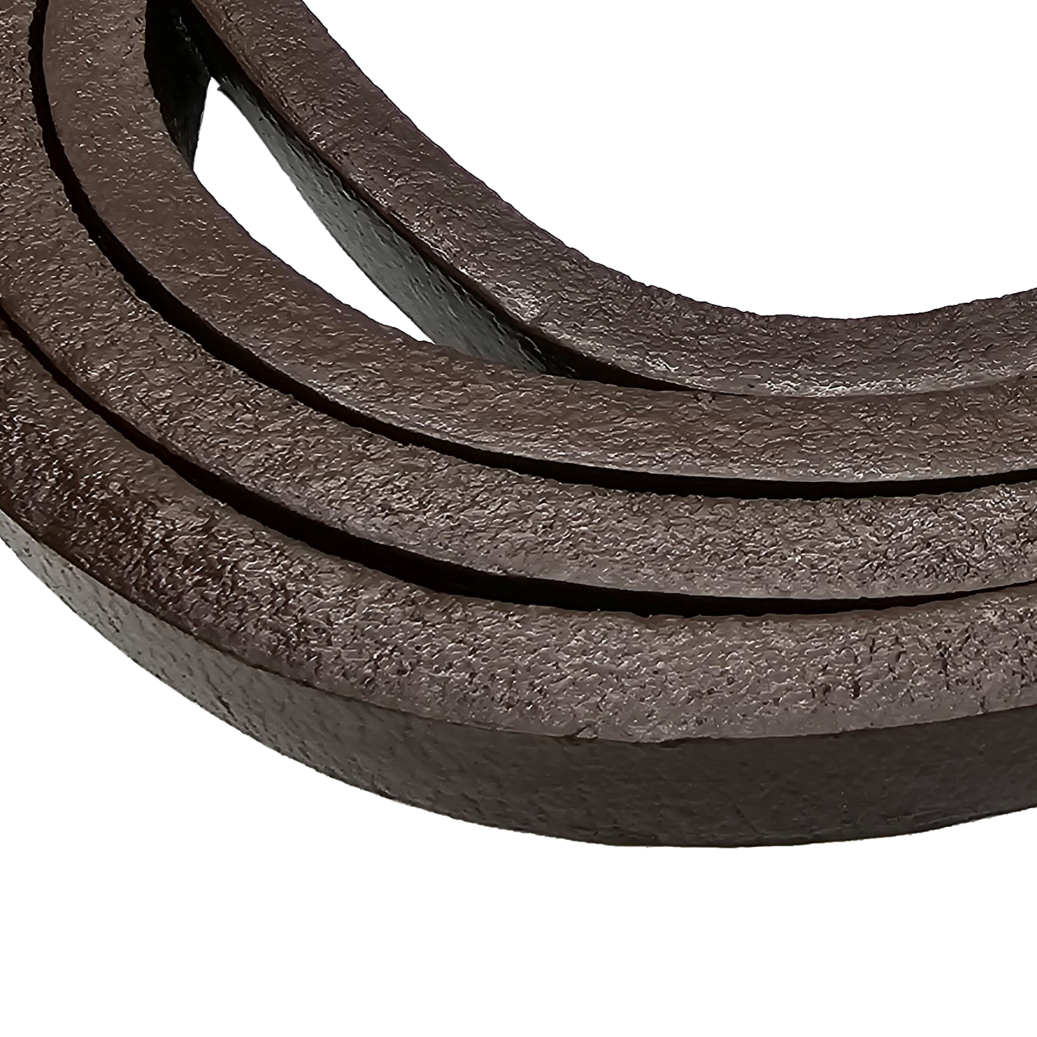 Lederband Flach | 12 mm x 6 mm | Länge: 1 Meter - Braun