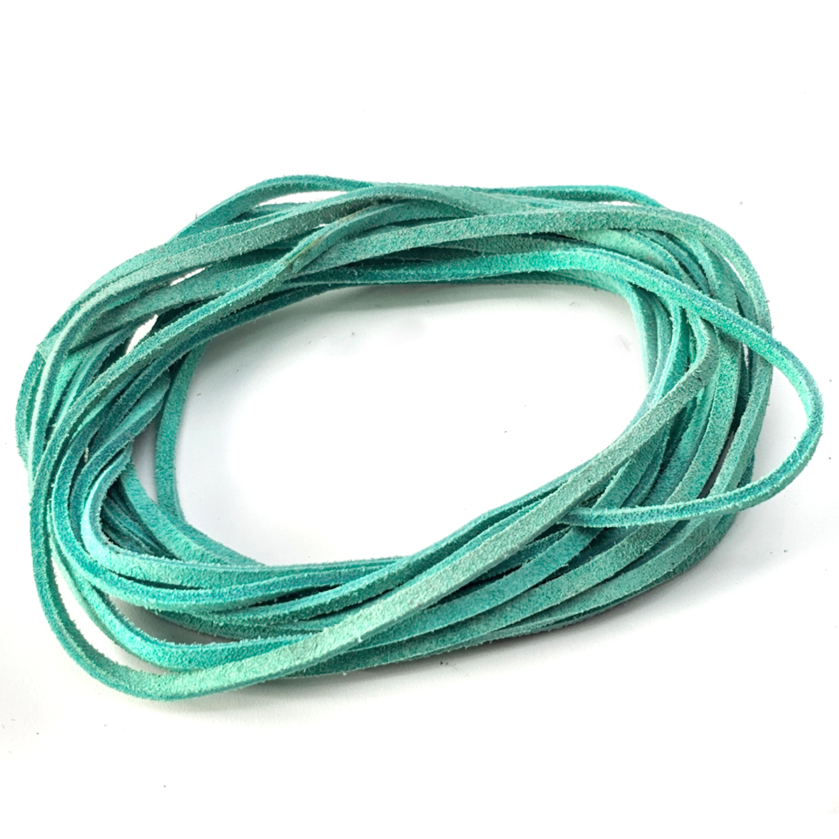 Wildlederband in Türkisgrün - 3 mm Breite