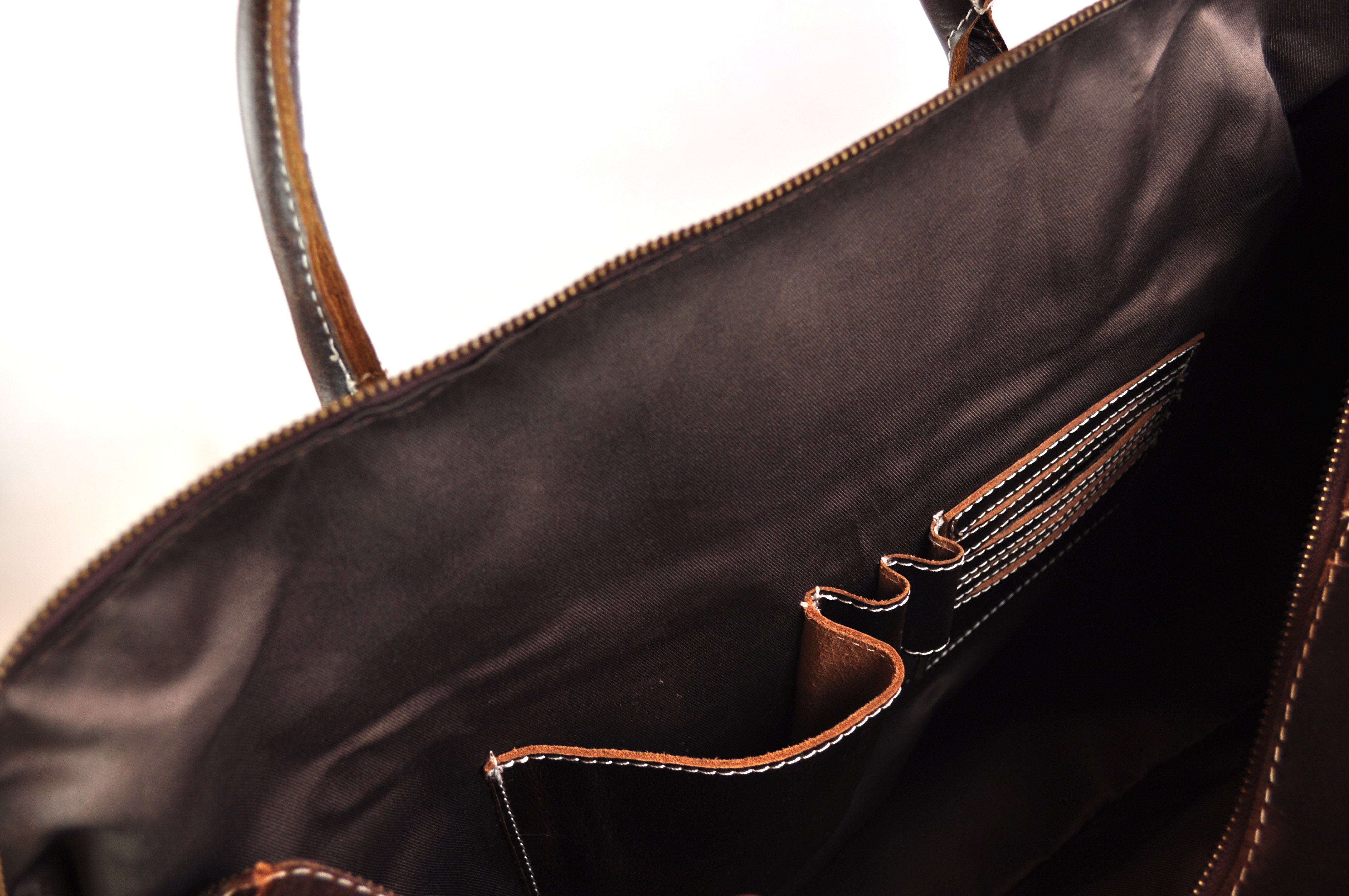 DSC_3727-3 Große Ledertasche | Reisetasche | Vintage | 52cm x 30cm x 18cm - Braun