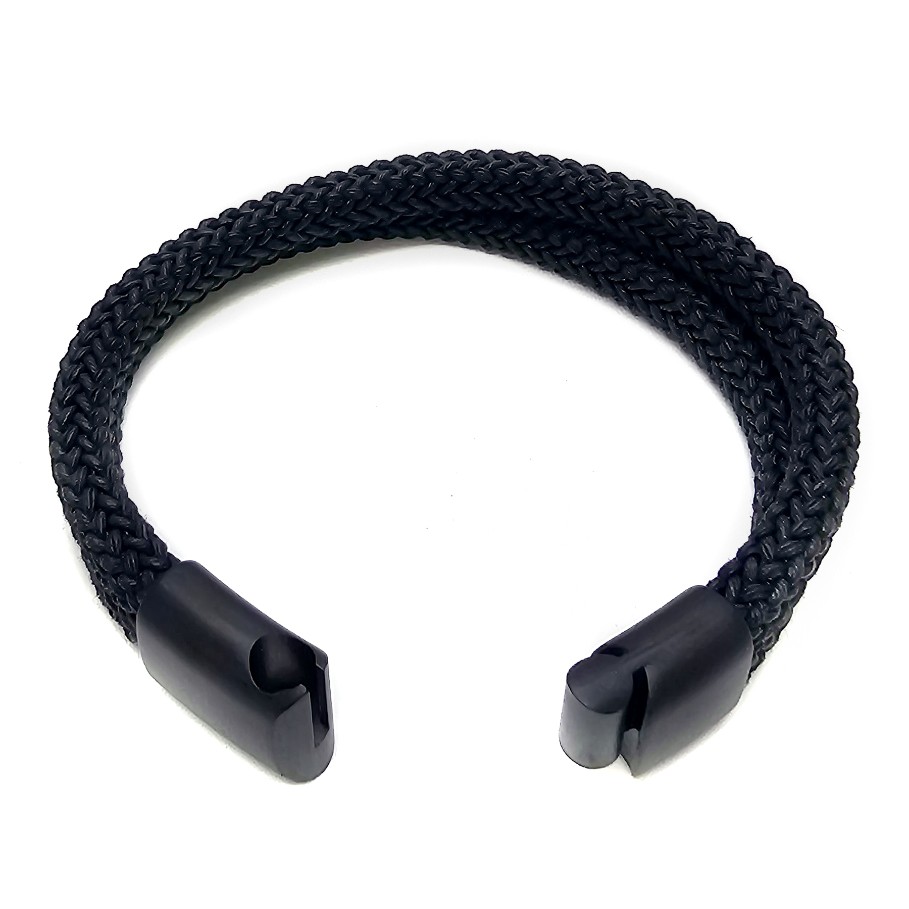 Lederarmband für Herren aus zwei quadratischen Lederschnüren mit mattem Magnetverschluss