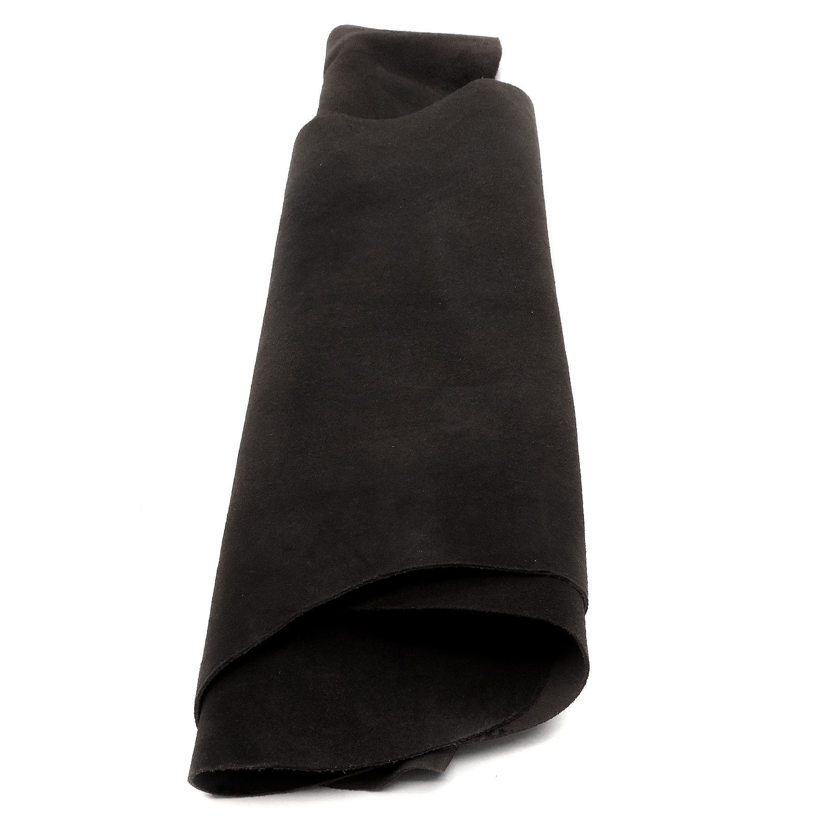 Lederhaut - Wildleder - echtes Büffelleder | Schwarz | Dicke: 1-1,2 mm | Größe: 1,46-1,50 m²