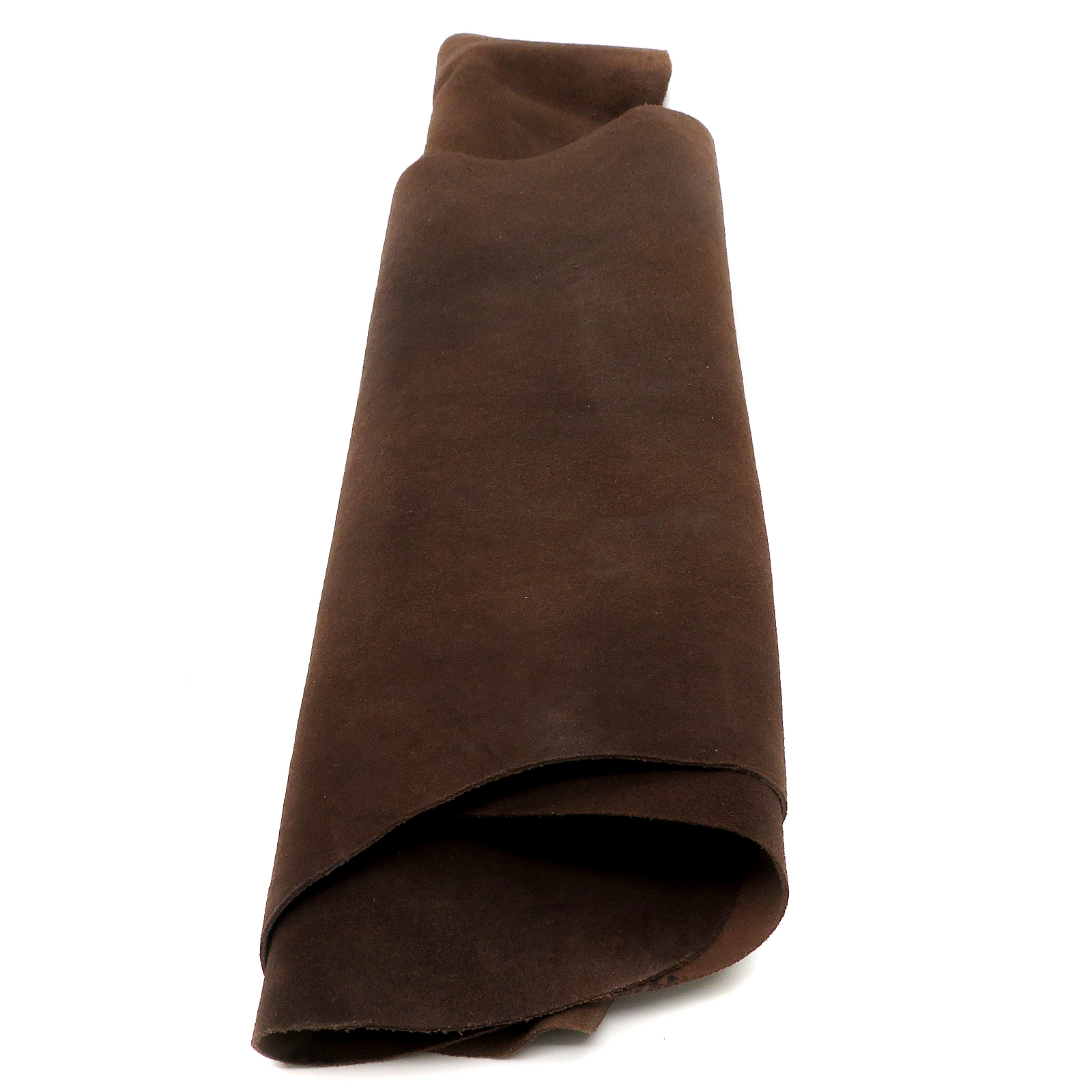 Lederhaut - Wildleder - echtes Büffelleder | Braun | Dicke: 1-1,2 mm | Größe: 0,75-0,80 m² 