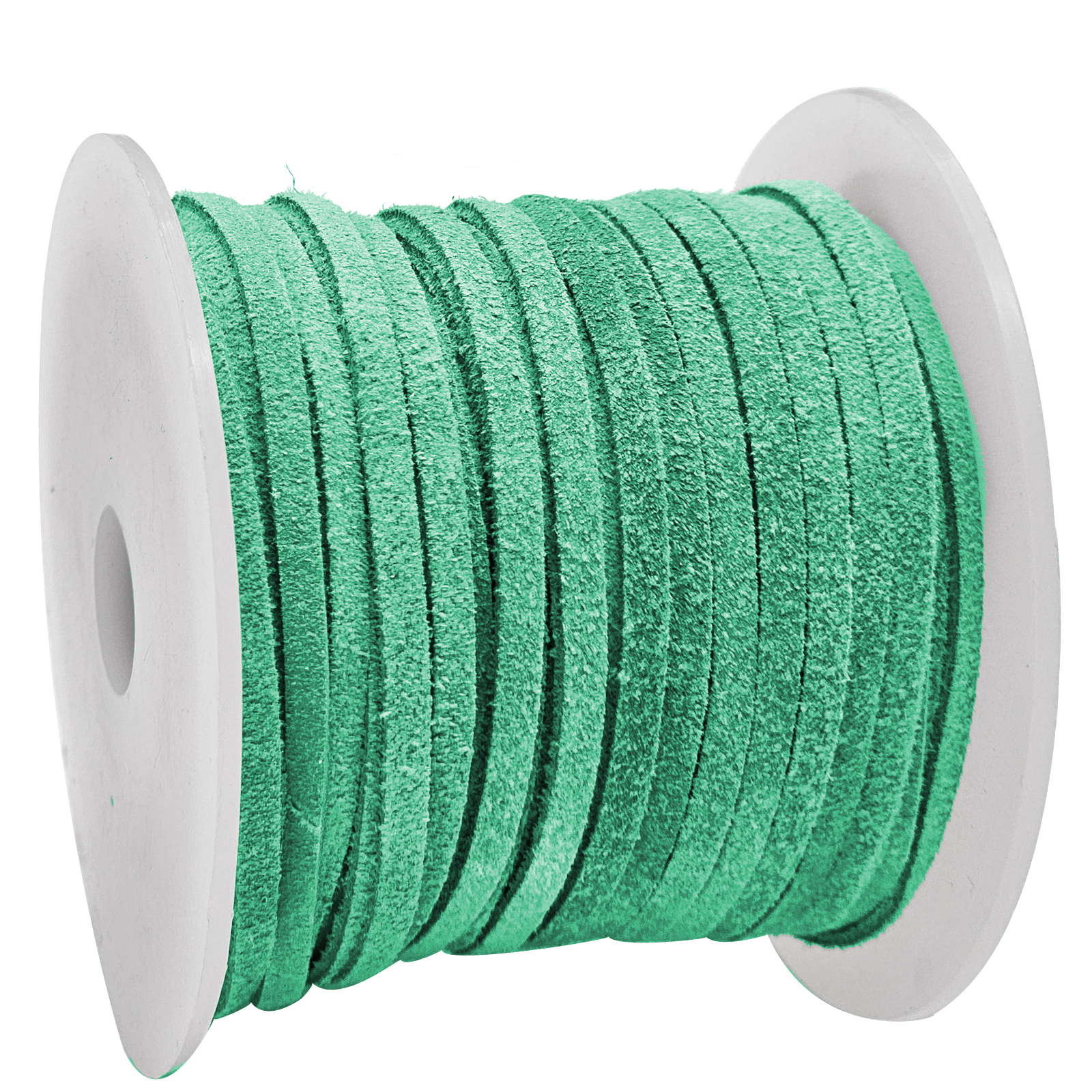 Wildlederband in Türkisgrün - 3 mm Breite