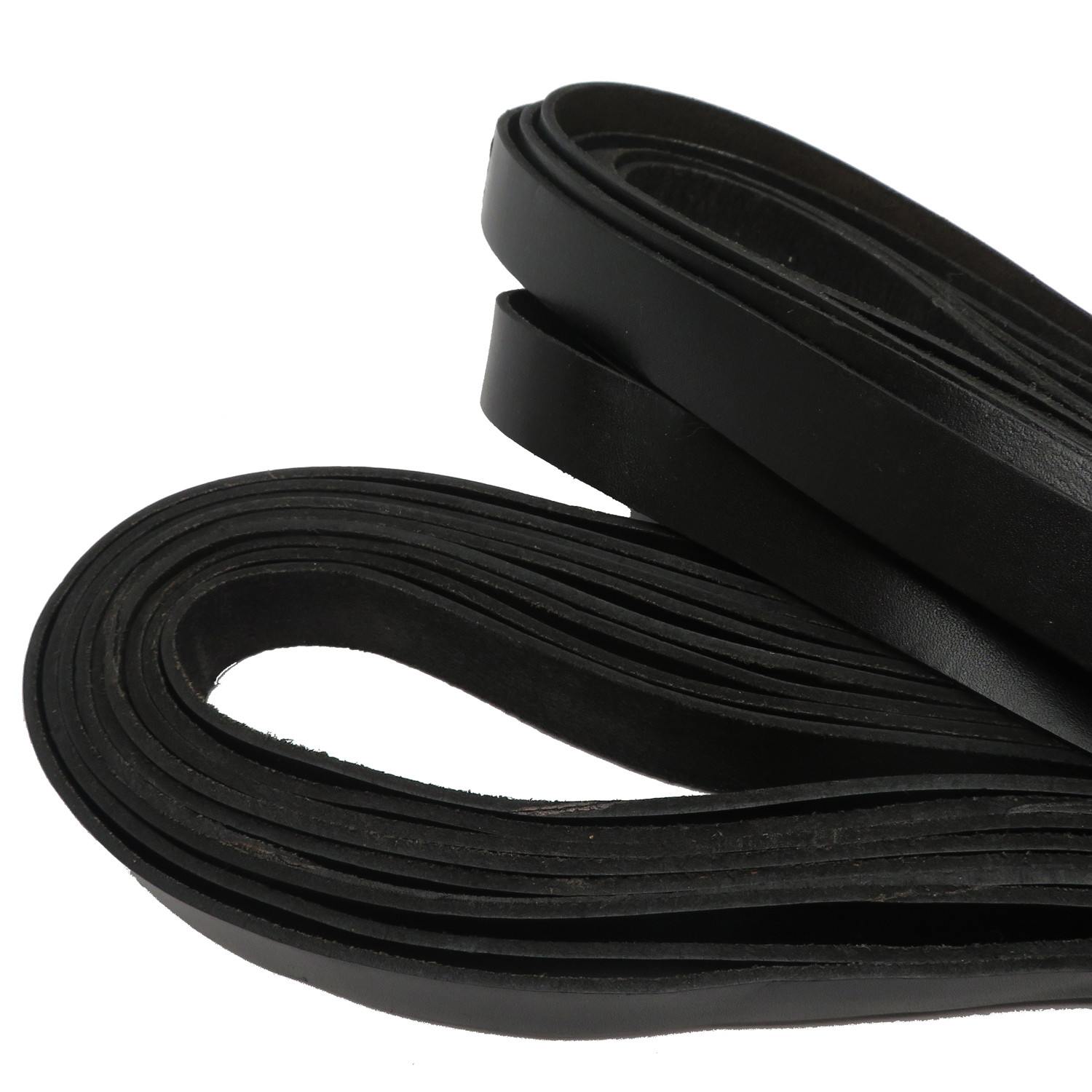Lederband 20 mm breit in Schwarz