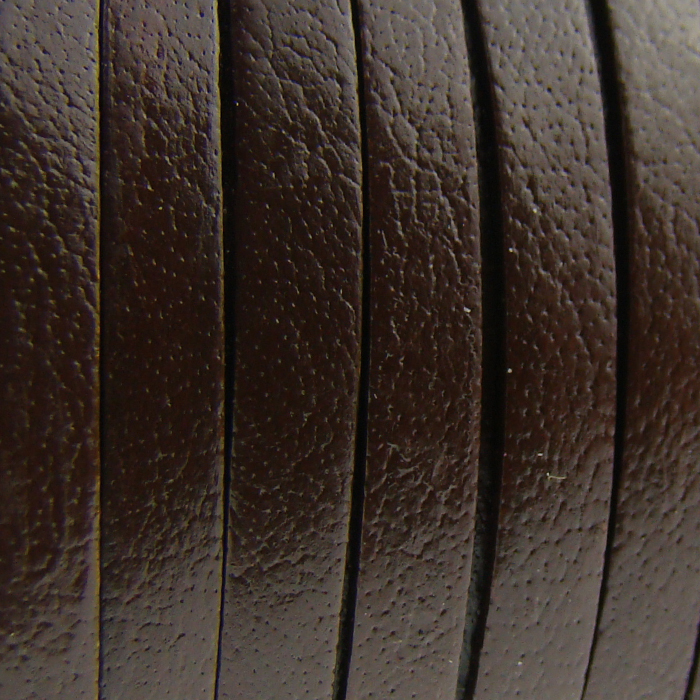 Lederband Flach 5 mm x 1,5 mm - Braun. Länge: 25 m auf Rolle
